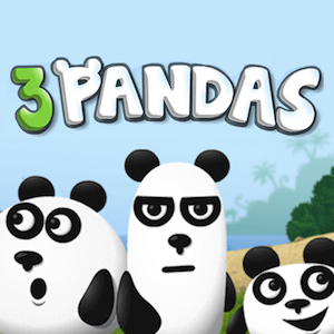 3 pandas en ligne