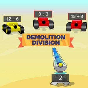 jeu demolition division maths arcademics