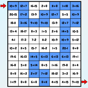Jeux de mathématiques et de logique (chiffres de 0 à 20
