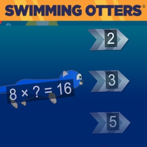 jeu swimming otters en ligne arcademics