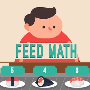 feed math jeu d'addition de sushi